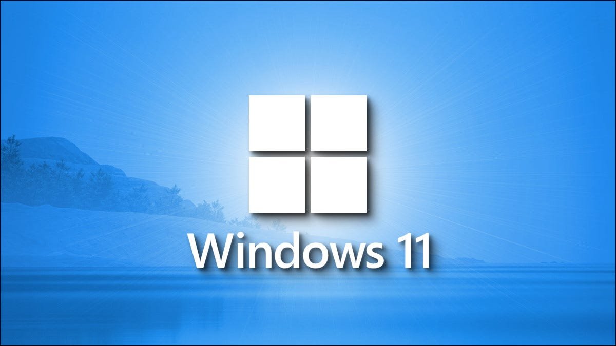 Un nouveau logo Windows 11 sur un paysage bleu