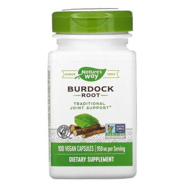 Nature's Way, Racine de bardane, 475 mg, 100 gélules végétaliennes