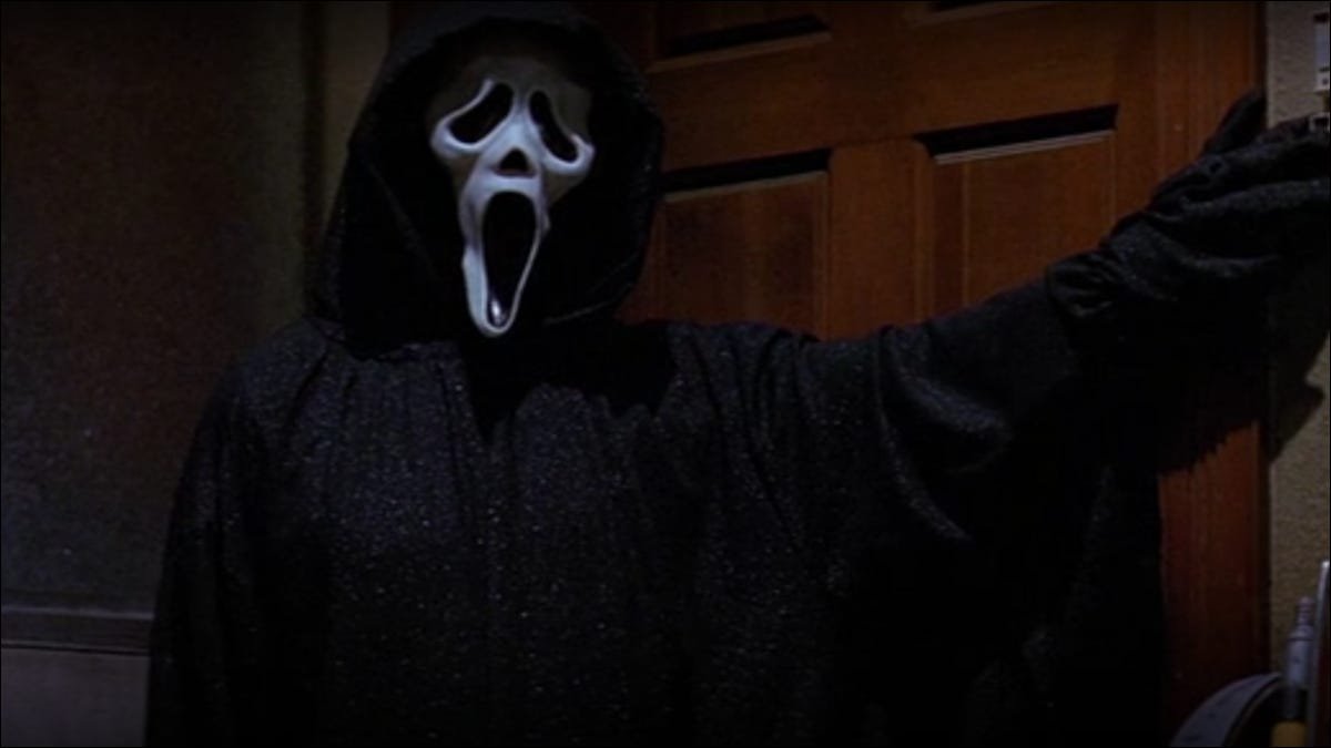 Image tirée du film Scream de 1996.