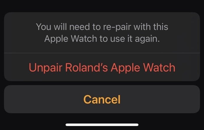 sauvegarder apple watch