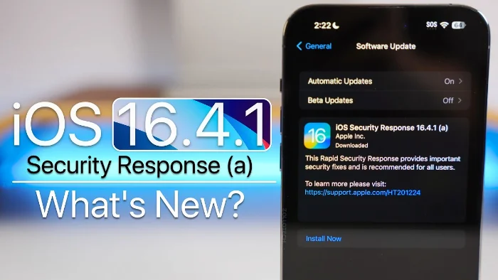 Réponse de sécurité iOS 16.4.1