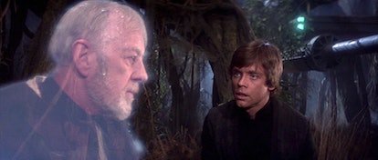 Obi-Wan et Luke parlent dans 