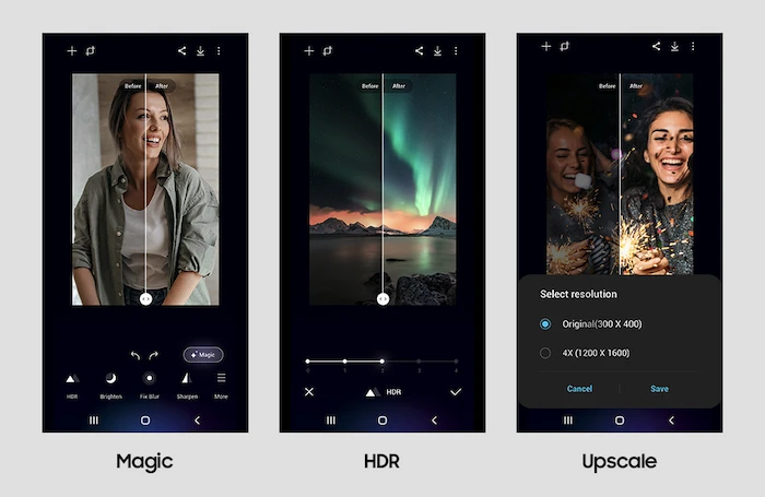 Application Samsung Galaxy Enhance-X