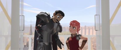 Ballister Boldheart (Riz Ahmed) et Nimona (Chloe Grace Moretz)