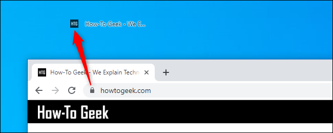 Création d'un lien de raccourci sur le bureau vers une page Web avec Google Chrome sous Windows 10
