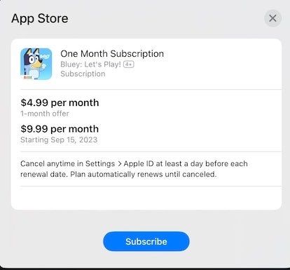 Bluey: Let's Play dans l'App Store