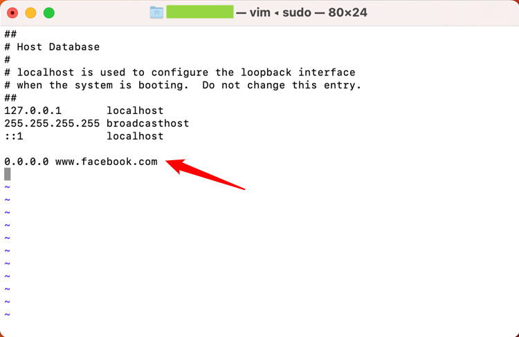 Le fichier Hosts sur macOS Ventura. 