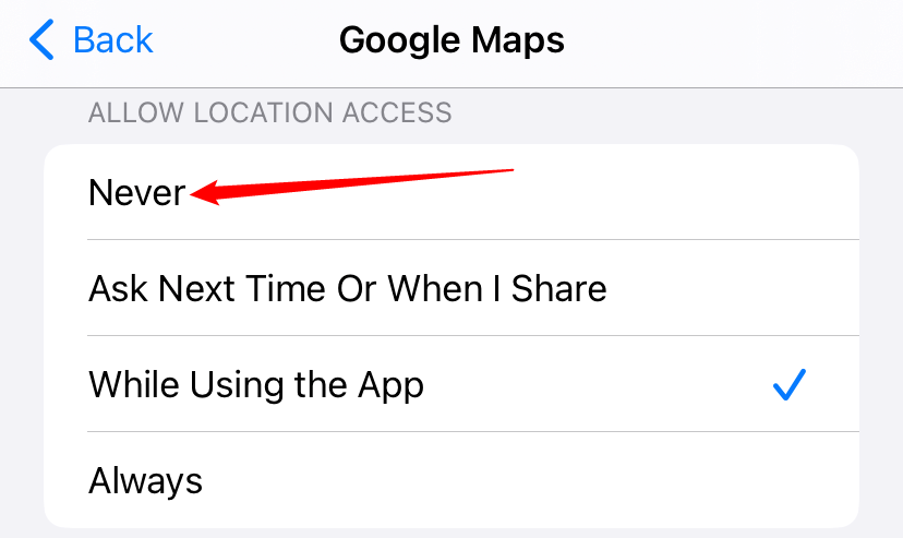 N'autorisez jamais Google Maps à connaître votre position. 