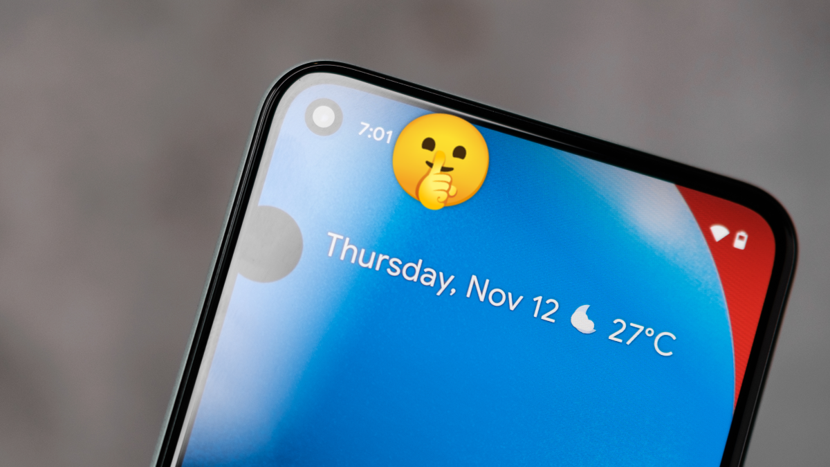 Téléphone Pixel avec notifications masquées.