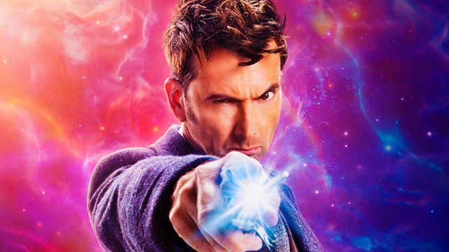 David Tennant dans le rôle du quatorzième docteur dans une image promotionnelle pour Doctor Who.
