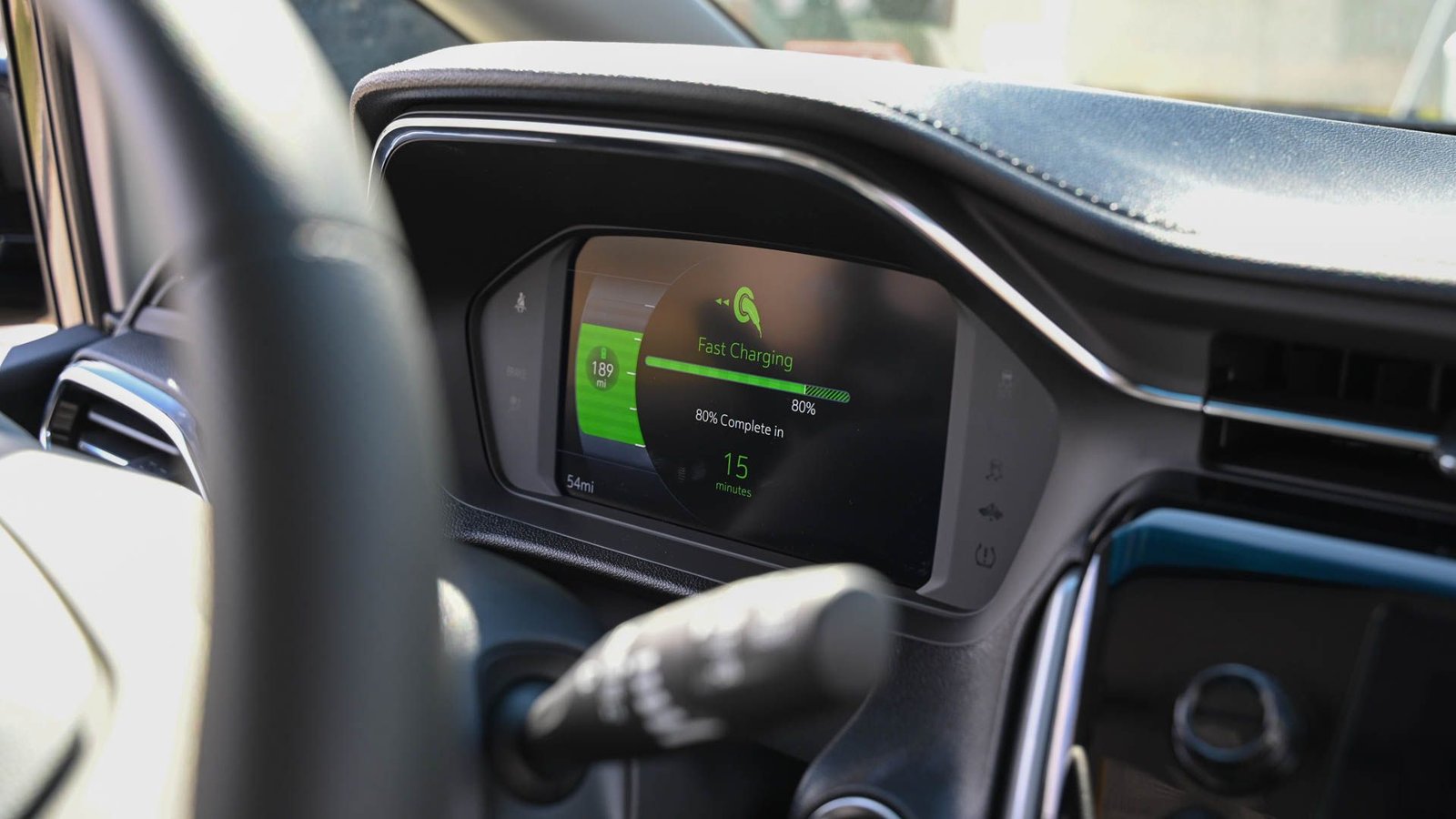 Affichage de la charge rapide sur la Chevrolet Bolt EV 2023