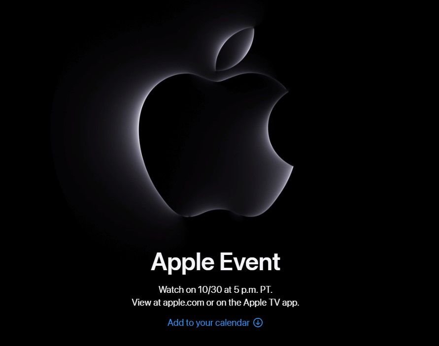 Événement Apple d'octobre 2023