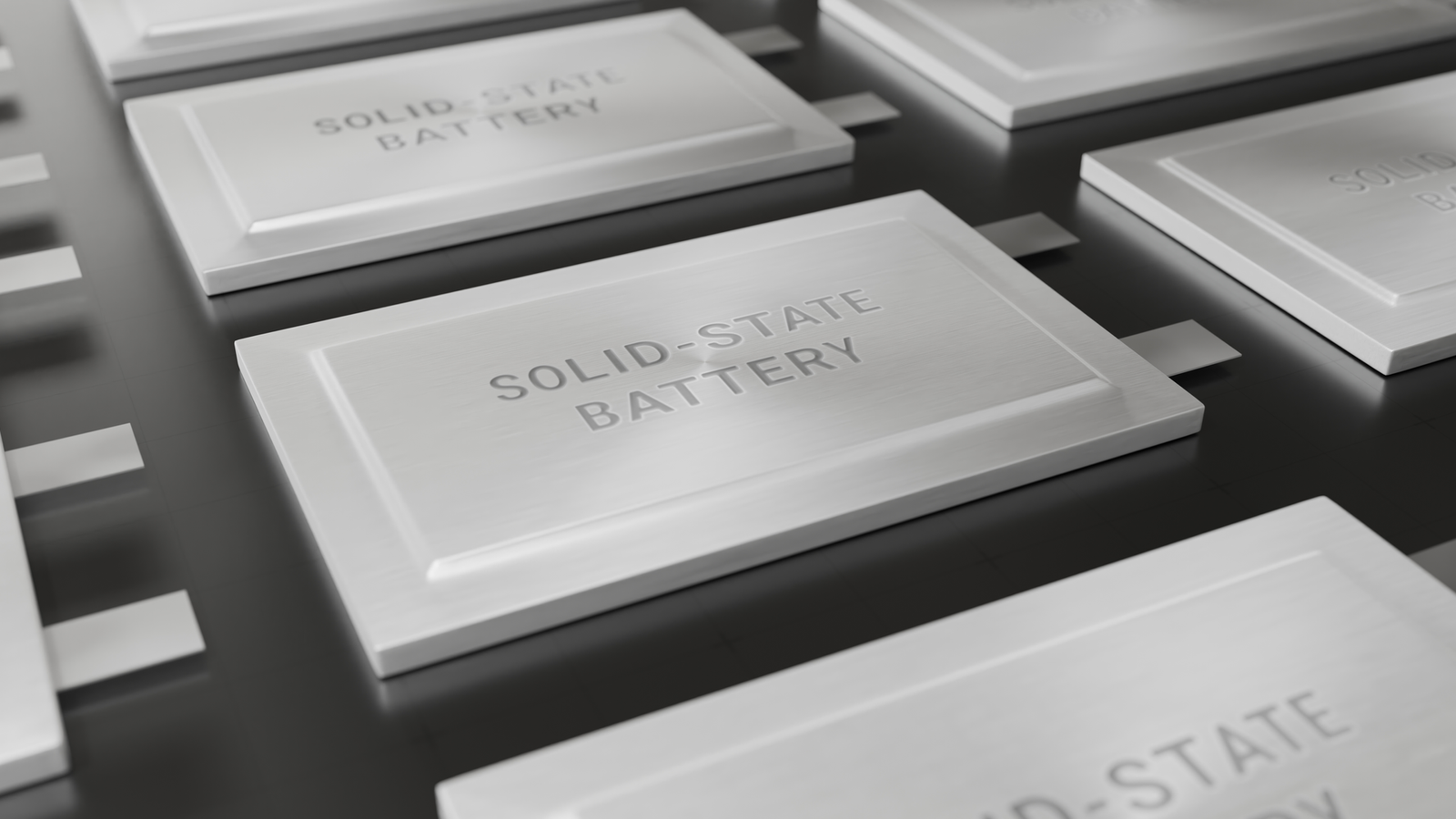 Rendu conceptuel d’une batterie à semi-conducteurs. 