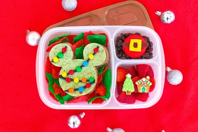 Disney Christmas Mickey Mouse Ears Food Art Déjeuner pour les vacances !