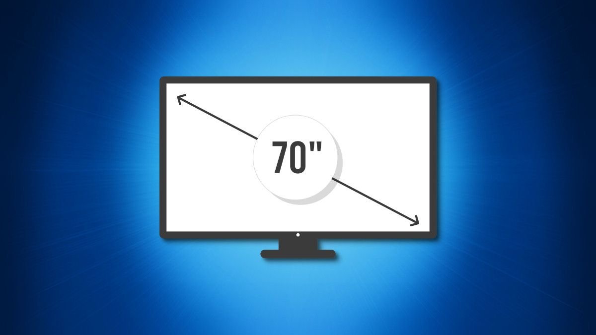 Mesurer les dimensions diagonales d'un téléviseur