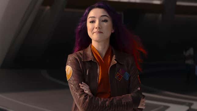 Natasha Liu Bordizzo dans le rôle de Sabine Wren dans Star Wars : Ahsoka.