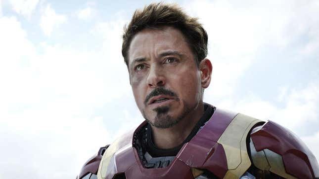 Robert Downey, Jr. dans le rôle de Tony Stark dans Captain America : Civil War.