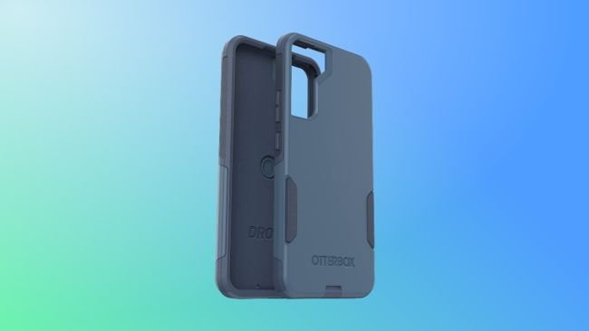 Otterbox Commuter Series sur fond bleu et vert