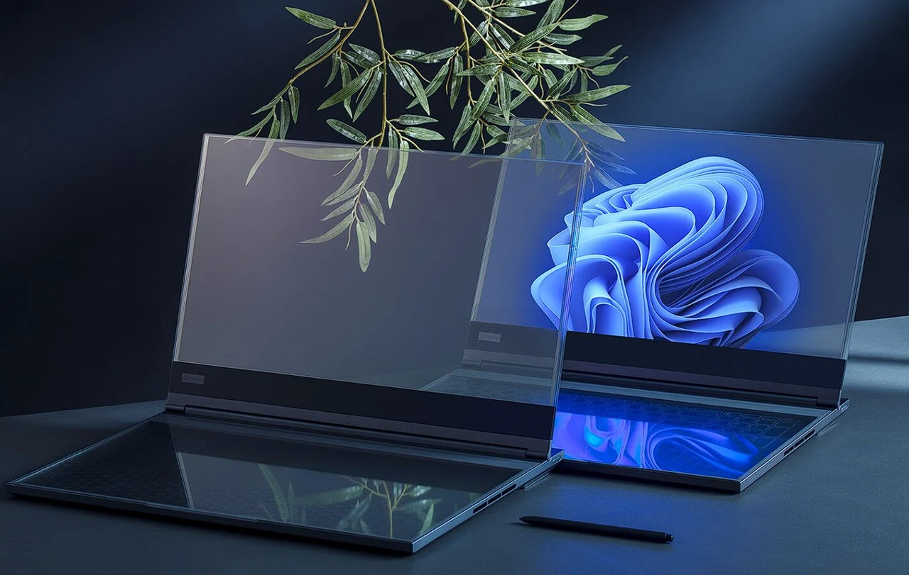 L'écran transparent et les appareils IA de Lenovo dévoilés au MWC 2024