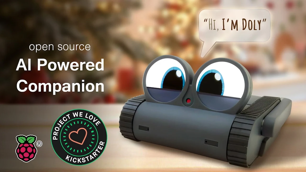 Mini robot de bureau et compagnon alimenté par Doly AI
