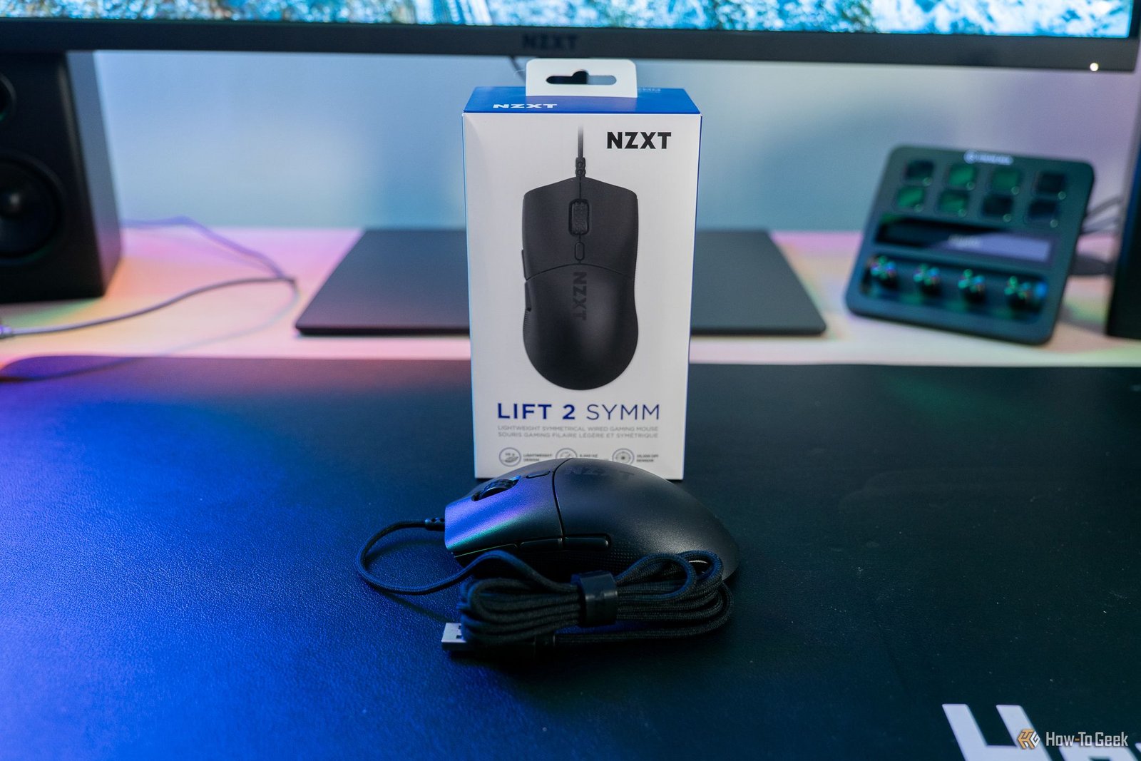Souris NZXT Lift 2 Symm devant la boîte
