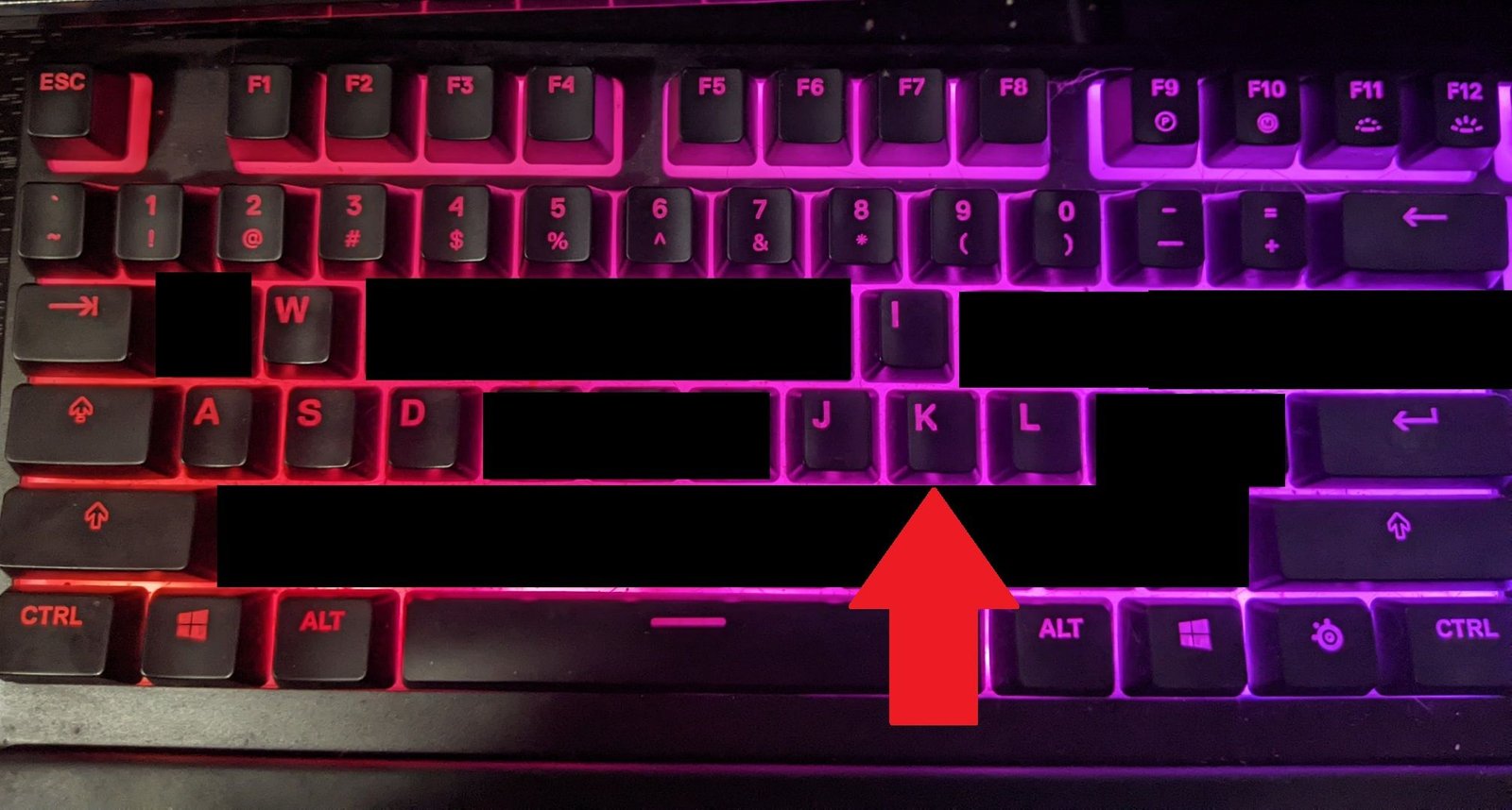 Le "WASD" clés par rapport aux "IJKL" touches du clavier typique.