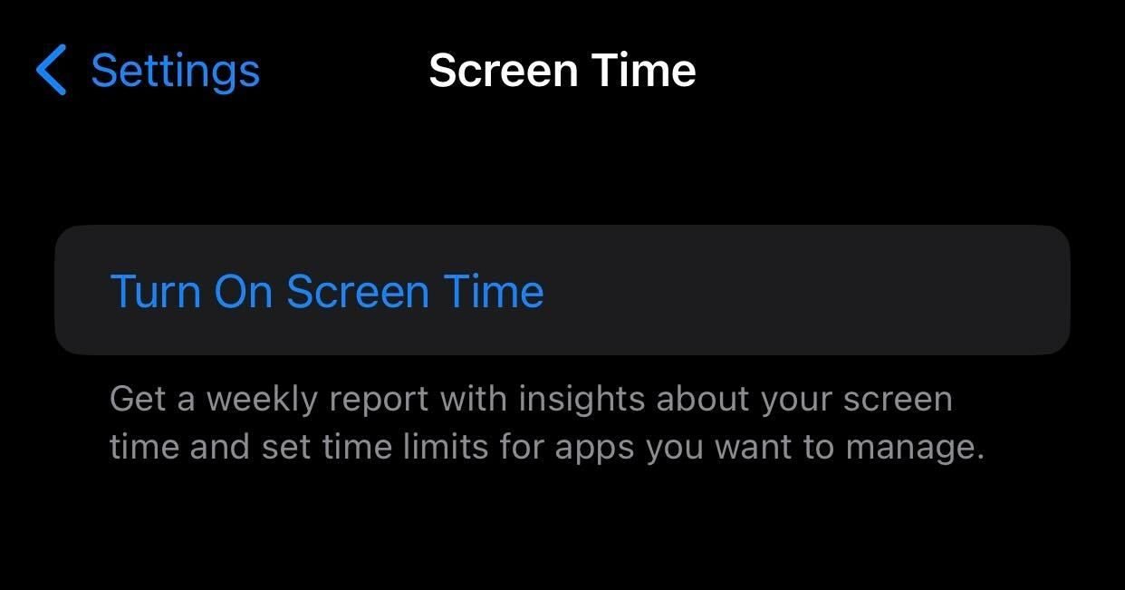 Activer le temps d'écran sur iPhone.