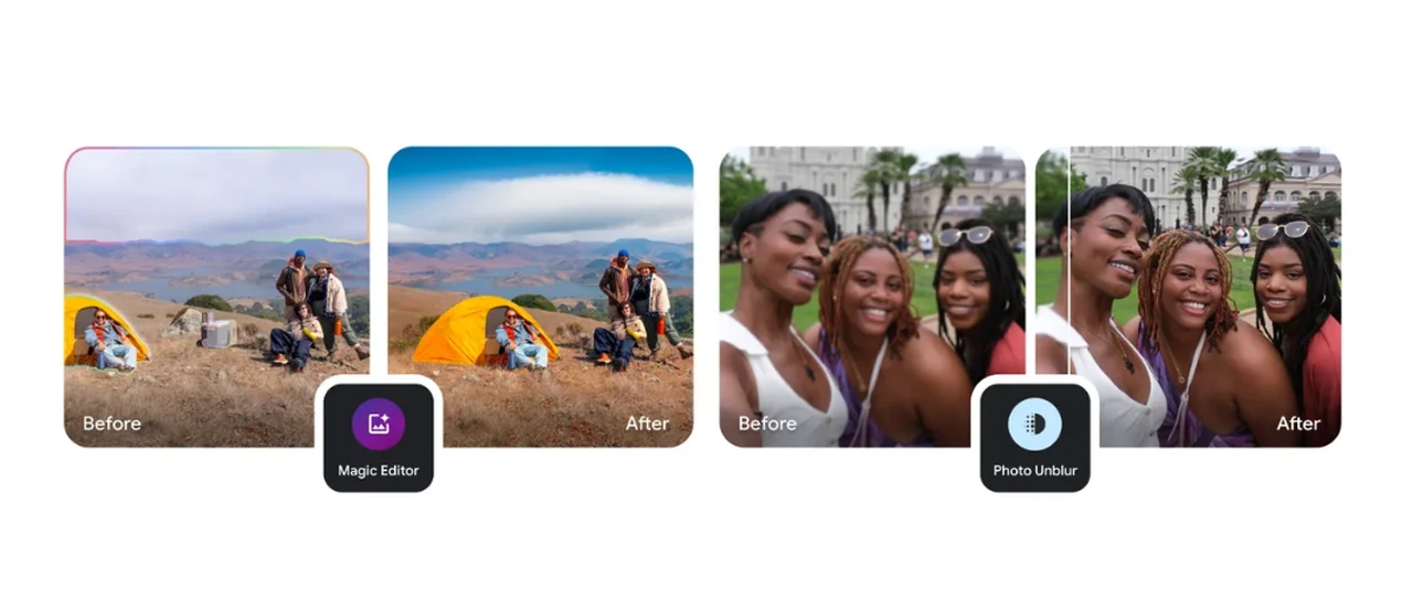 Outils d'édition d'IA Google Photos 2024