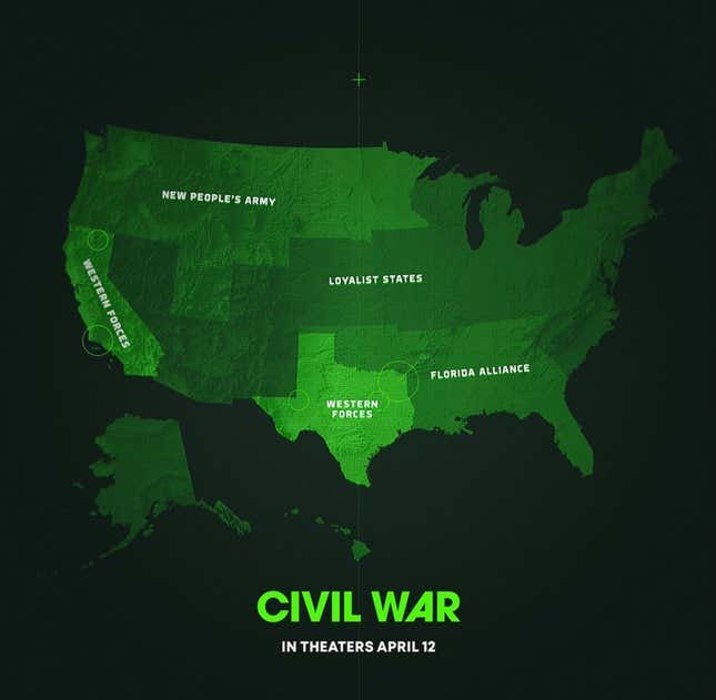 Les (pas si) États-Unis de la guerre civile.