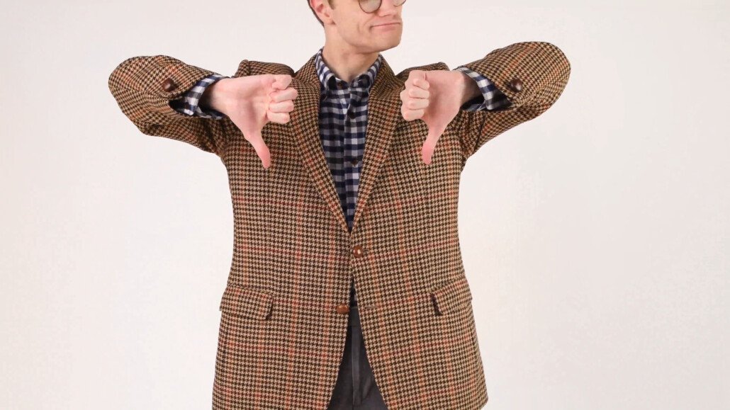Méfiez-vous des trop nombreux motifs contrastés lors de la sélection de votre veste de sport