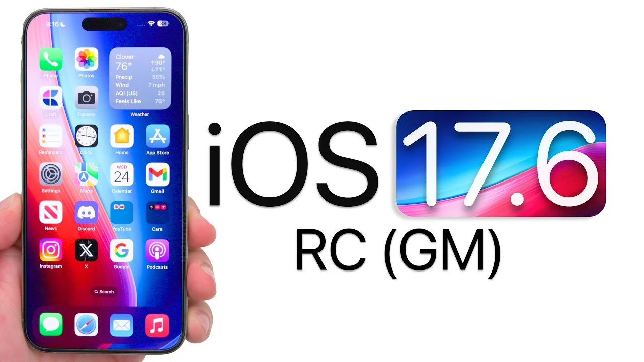 iOS 17.6 RC publié par Apple