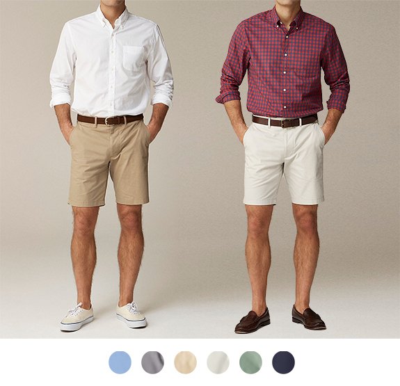 Short chino extensible J Crew 41624