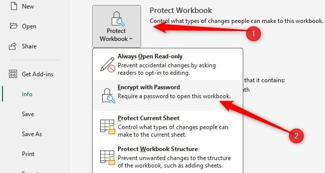 Protection d'une feuille de calcul Excel par mot de passe.