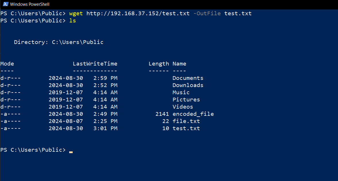 Utilisation de wget pour télécharger des fichiers dans PowerShell.