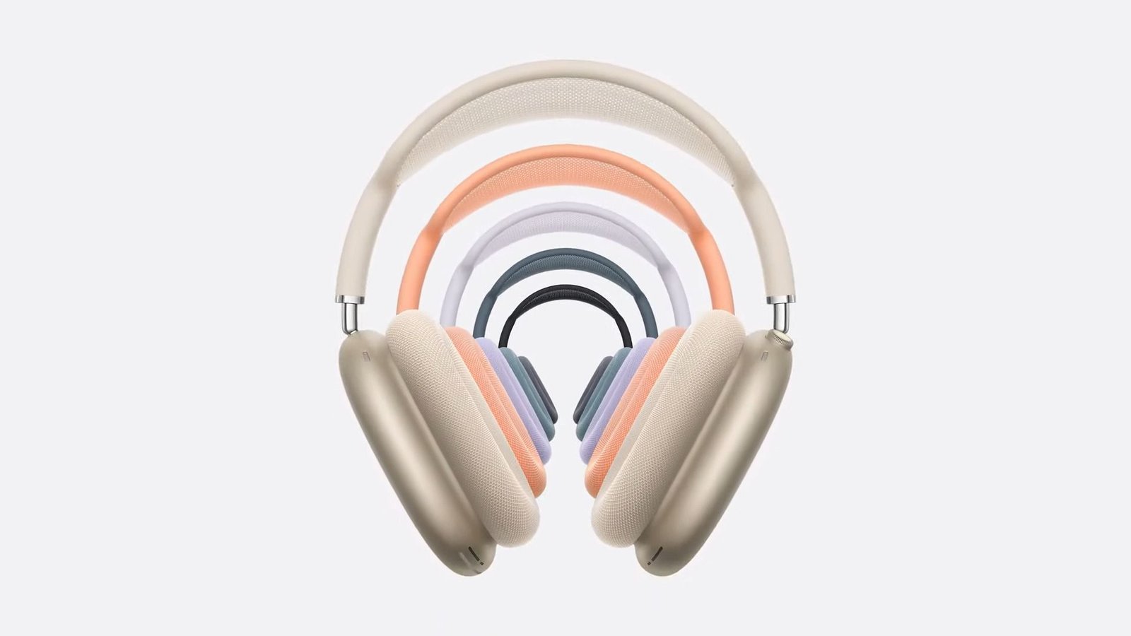 Options de couleur des AirPods Max. 