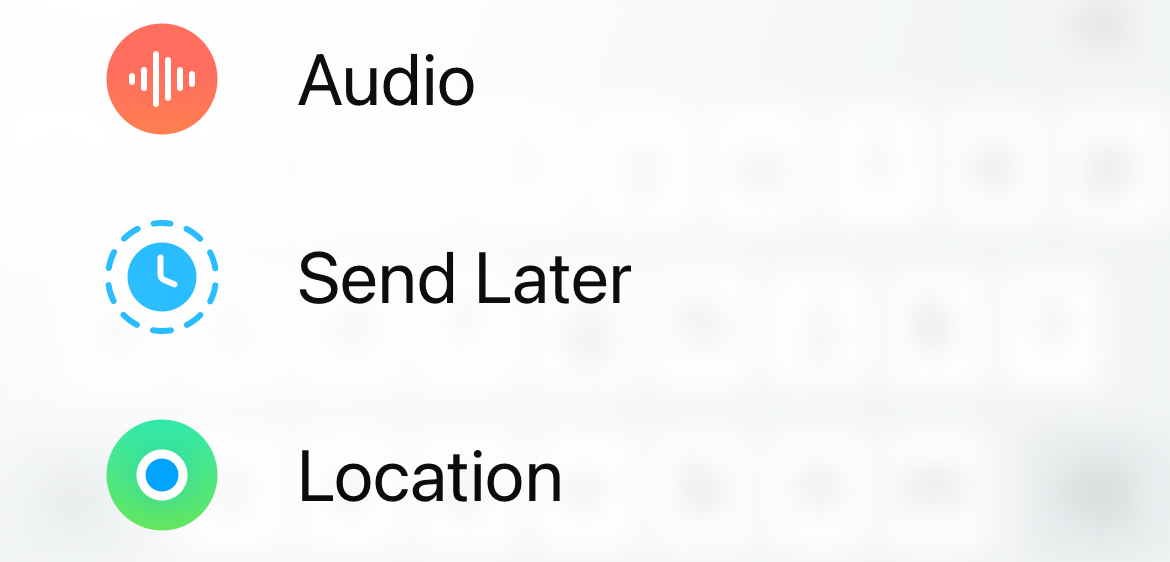 Prendre "Envoyer plus tard" dans Messages sur iPhone.