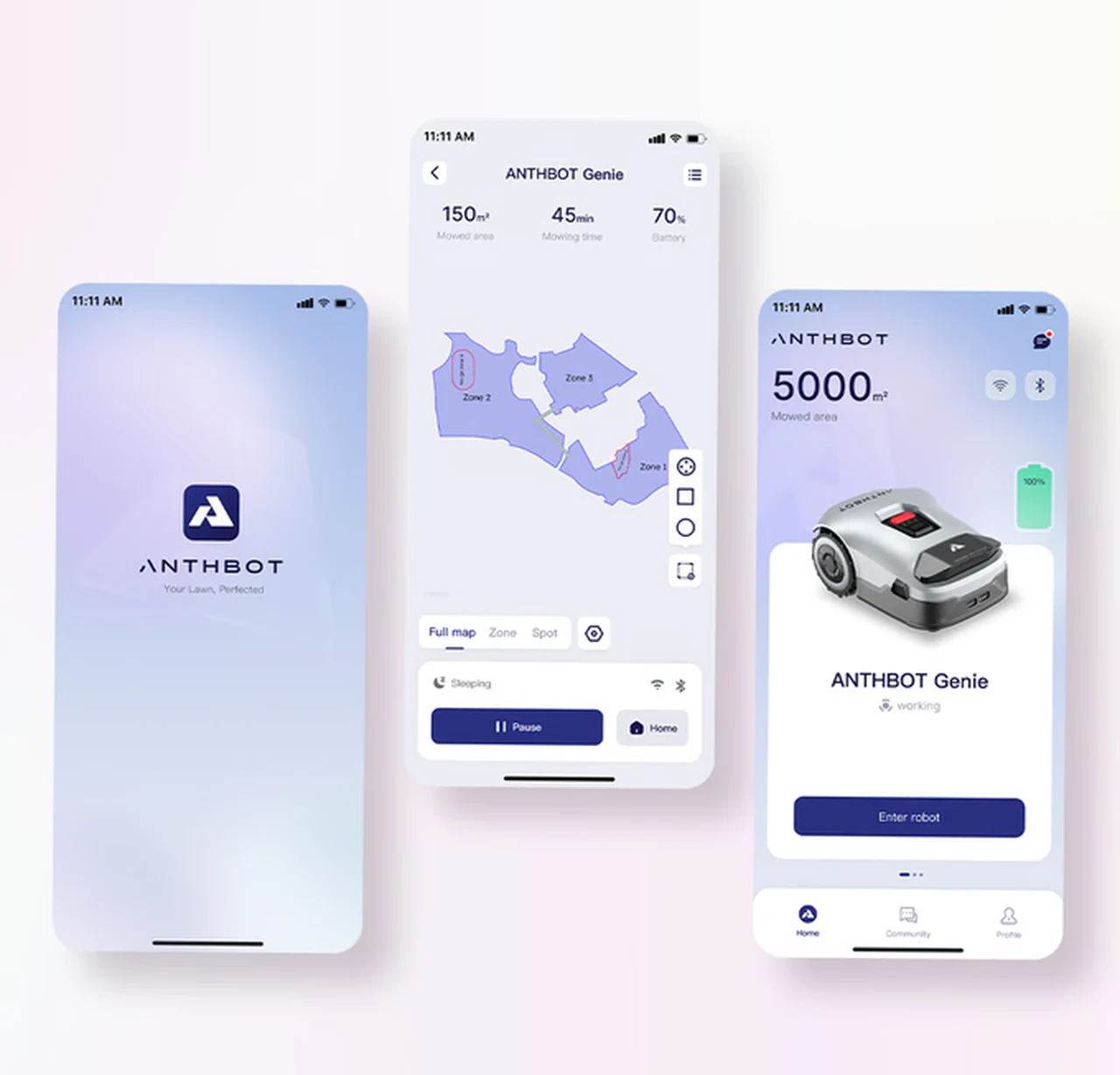 Application pour robot tondeuse ANTHBOT Genie
