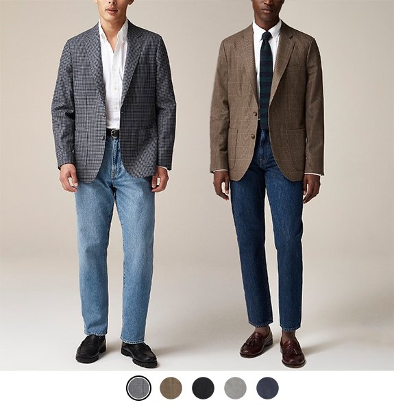 Blazers en laine de coton anglais J. Crew 2024