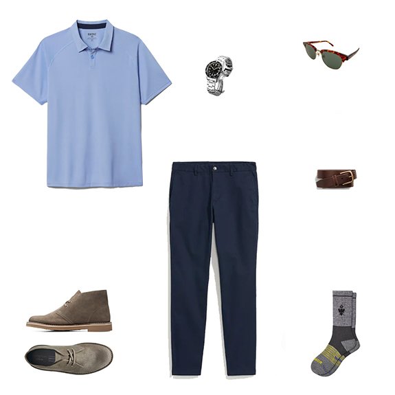 Scénario de style Chinos Chukkas Polo get the blues 2023