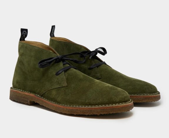 Fabriquée en Italie Todd Snyder Nomad Chukka en daim olive