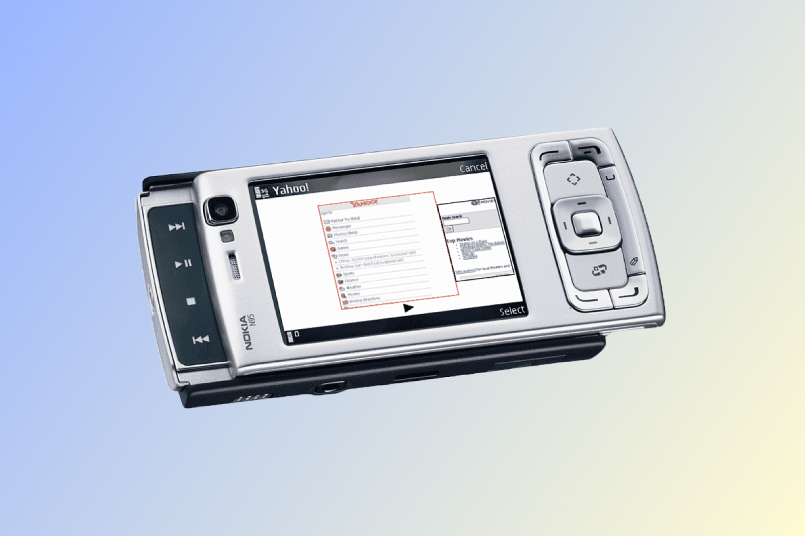 Smartphone Nokia N95 Symbian S60. 