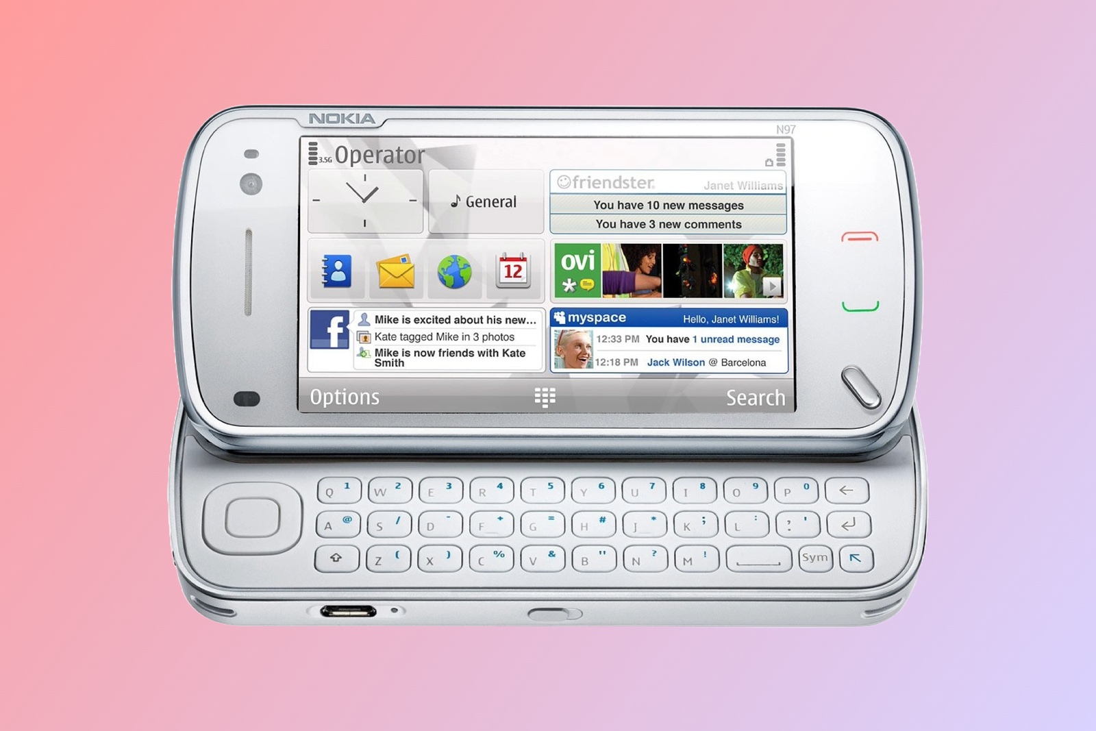 Smartphone Nokia N97 Symbian S60. 