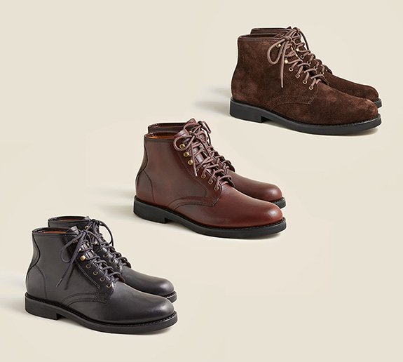 J Crew Field Boots Daim et Cuir 2024