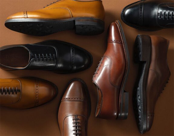 Richelieus Fifth Avenue avec semelles en caoutchouc Dainite