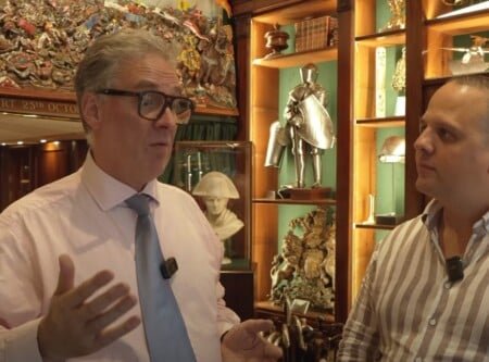 Gamme de prix des cannes dans Michael German Antiques, Londres