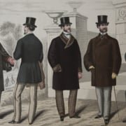 Vêtements extérieurs victoriens en février 1871 - Notez également le modèle du pantalon