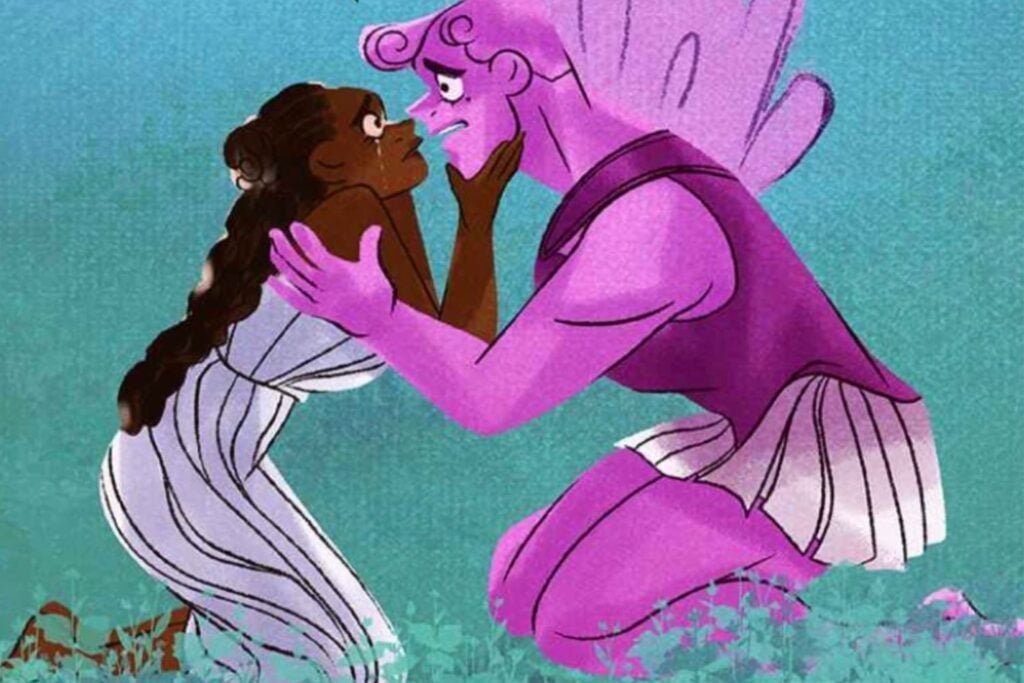 Cupidon et Psyché Lore Olympus webtoon