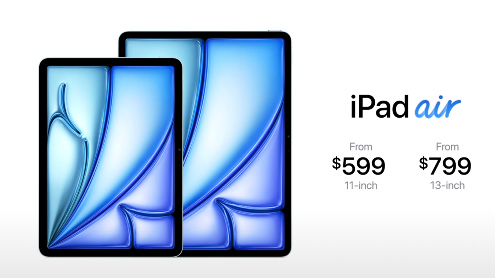 Prix ​​de l'iPad Air M2.