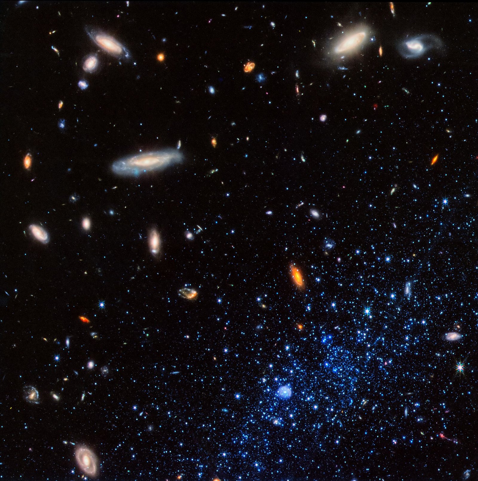 Des dizaines de galaxies photographiées par le JWST. 