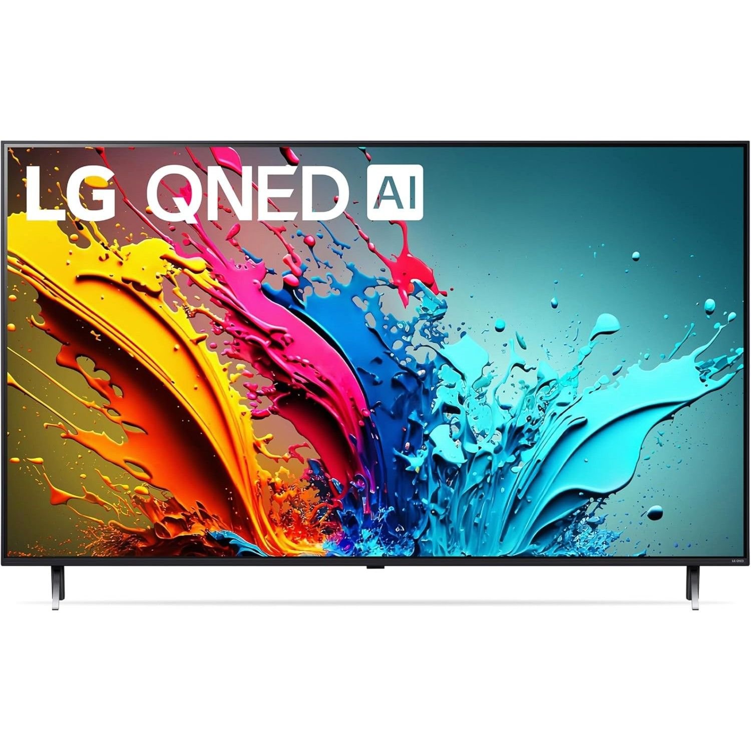 Classe LG 55 pouces Qned85T Série LED Smart TV 4K Processeur Flat Screen sur un fond blanc-1